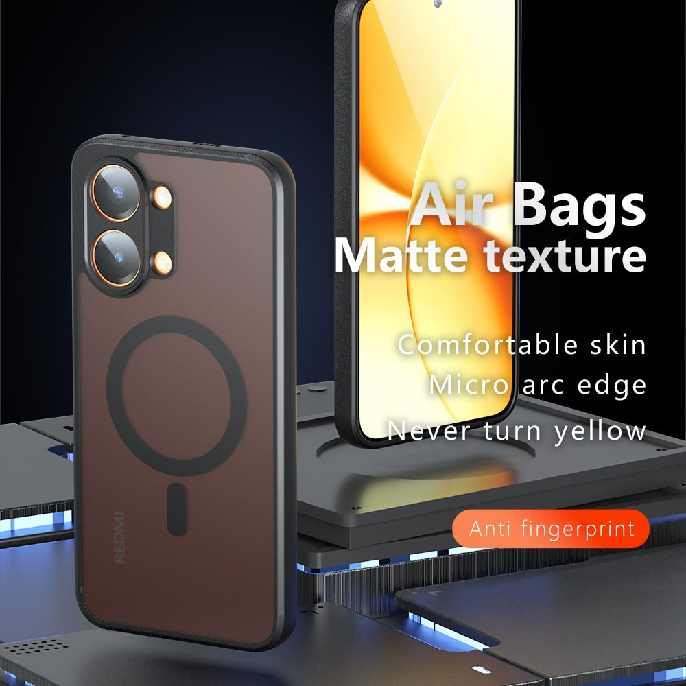 Techsuit - PureFrost MagSafe maska za Xiaomi Poco X8 Pro Max - matirano crna