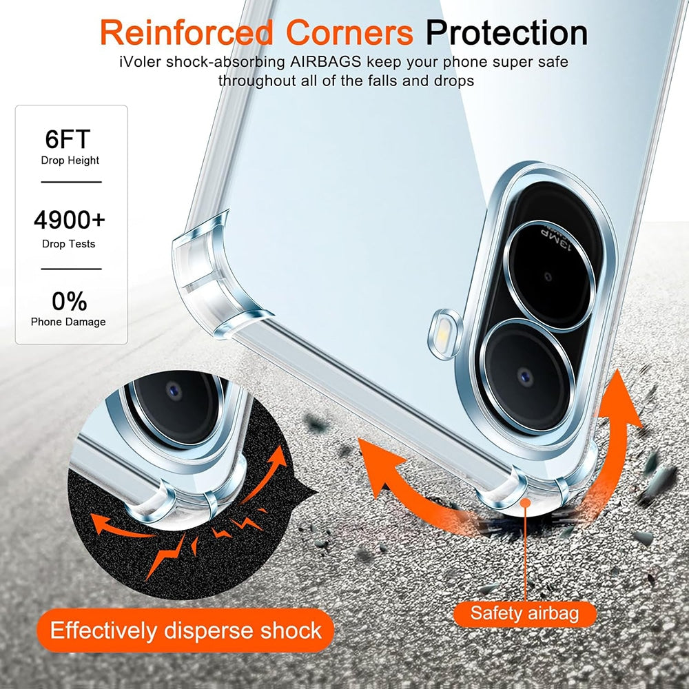 Techsuit Shockproof Clear Silicone prozirna maskica otporna na udarce za Xiaomi Redmi A7 Pro 4G