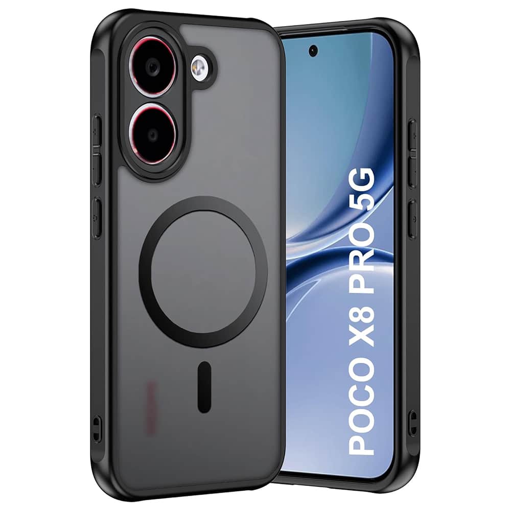 Techsuit – PureFrost MagSafe maska za Xiaomi Poco X8 Pro – matirano crna