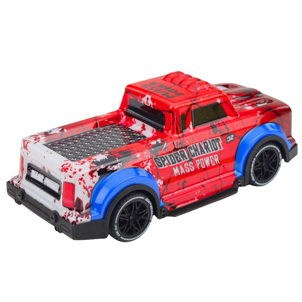 Terenski auto na daljinsko upravljanje pickup Spider - crveno/plavi