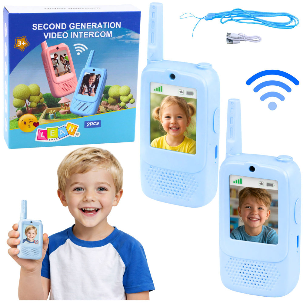 Walkie Talkie za djecu s funkcijom videopoziva - plavi