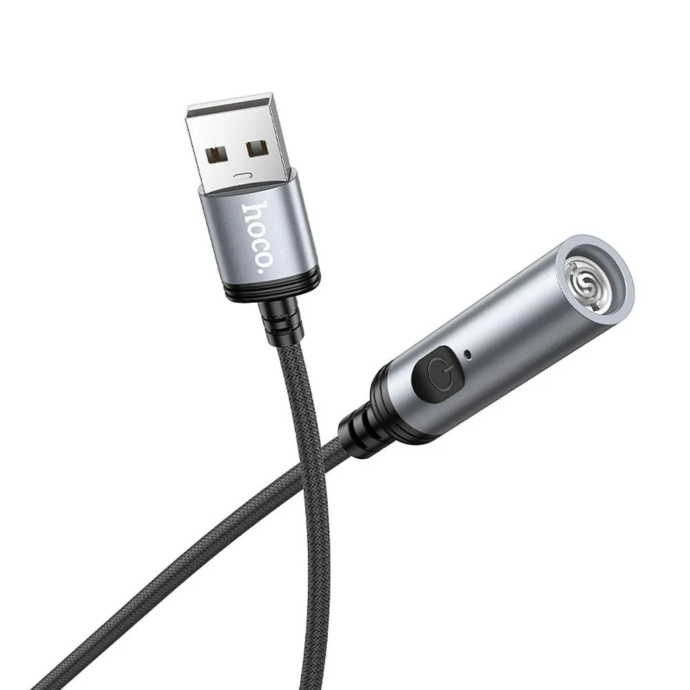 HOCO adapter za vžigalnik na USB-A priključek UA30 30 cm - črn