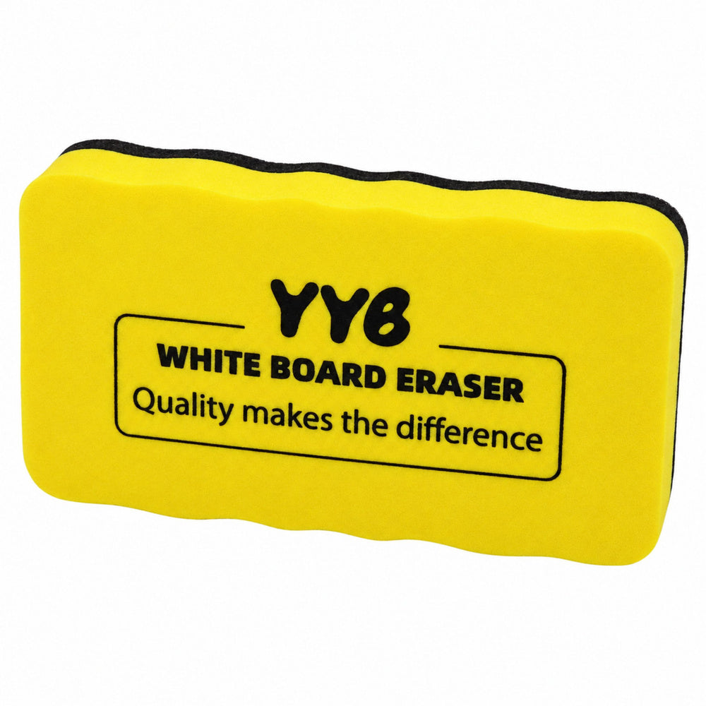 Schaumstoff-Filzschwamm für Whiteboards, gelb, 10,5 cm