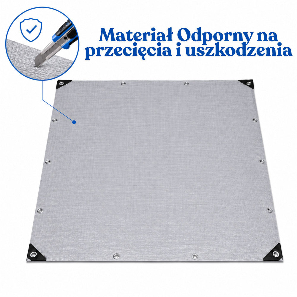 Vodootporna zaštitna cerada 300 x 400 cm - siva