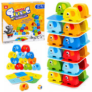 Elephant Tower Skill Game Balancing Elephants Colored Cards 46 pcs.