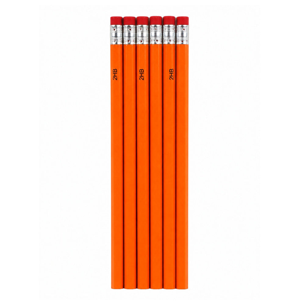 Set of 2HB Pencils for Sketching and Writing with Eraser 12 pcs.