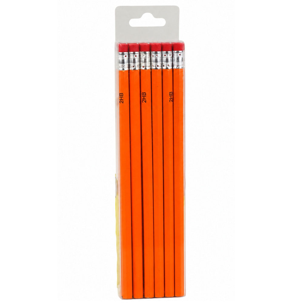 Set of 2HB Pencils for Sketching and Writing with Eraser 12 pcs.