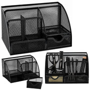 Metal Desk Organizer, Office Drawer, Compartment, Black