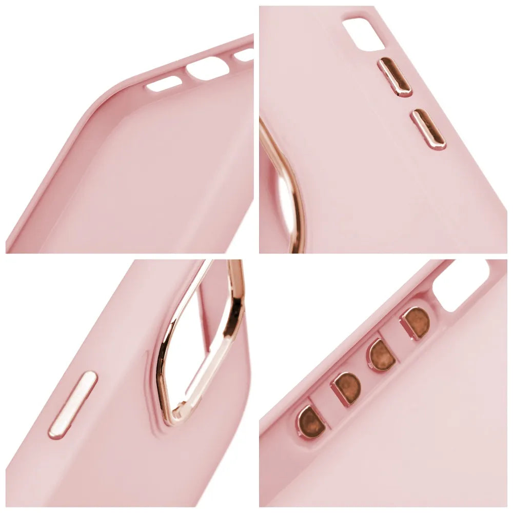 FRAME maska za iPhone 14 Pro, pudrasto roza