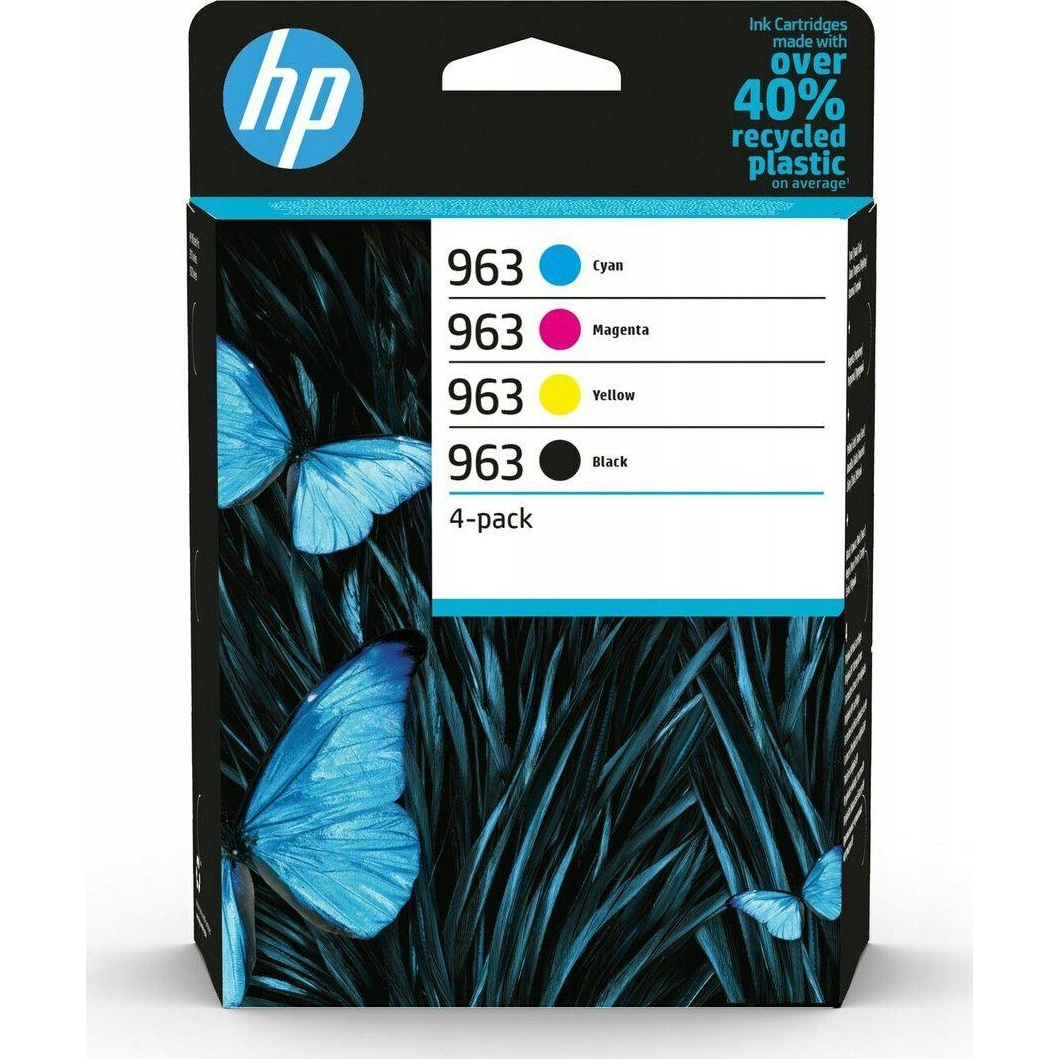 HP 963 4-Pack CMYK(4) Original Ink Cartridge Combo spremnik s tintom 5 kom Standardni prinos Crno, Plavo, Magenta, Žuto