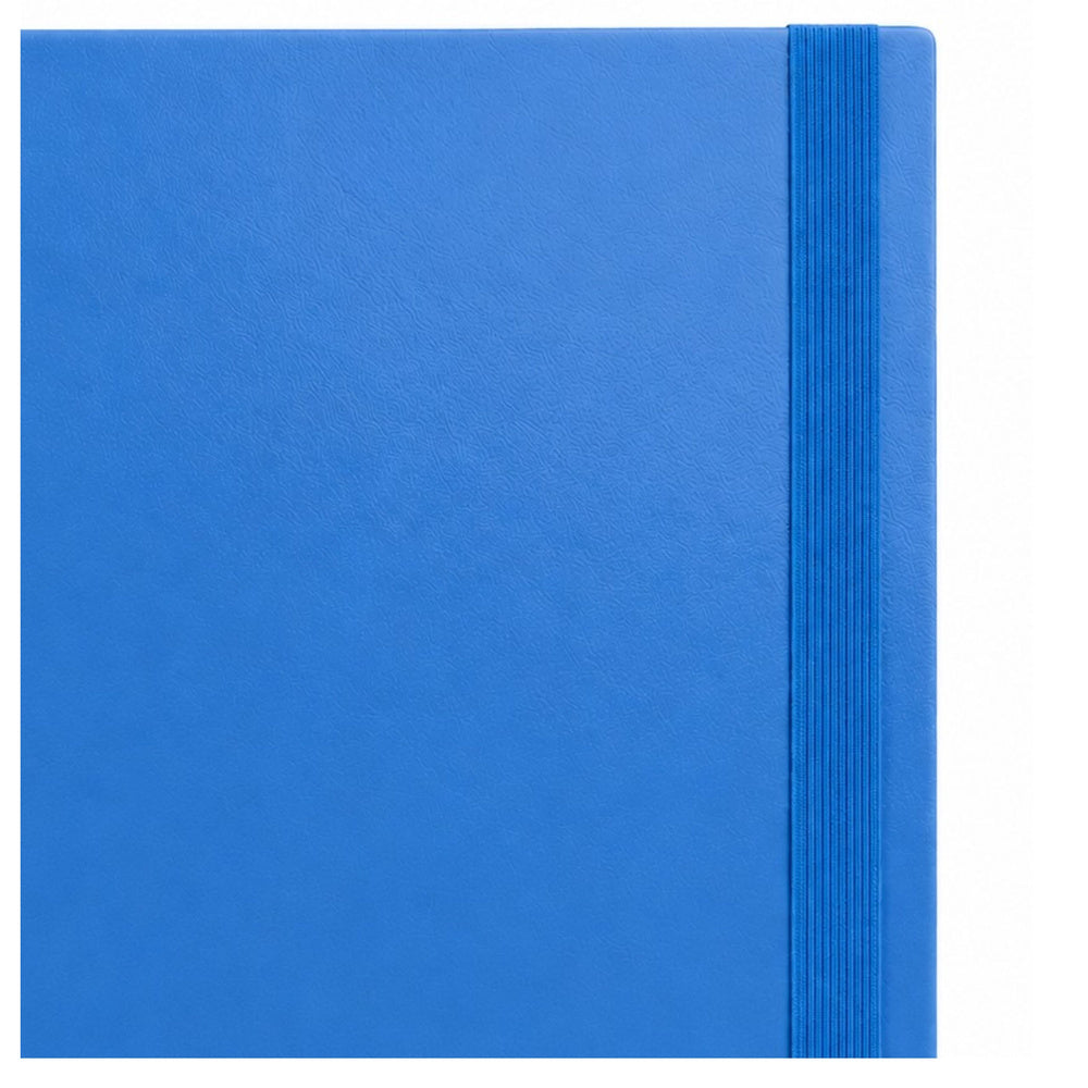 Blue Office Folder with Elastic Band for Documents A4/4.5 cm