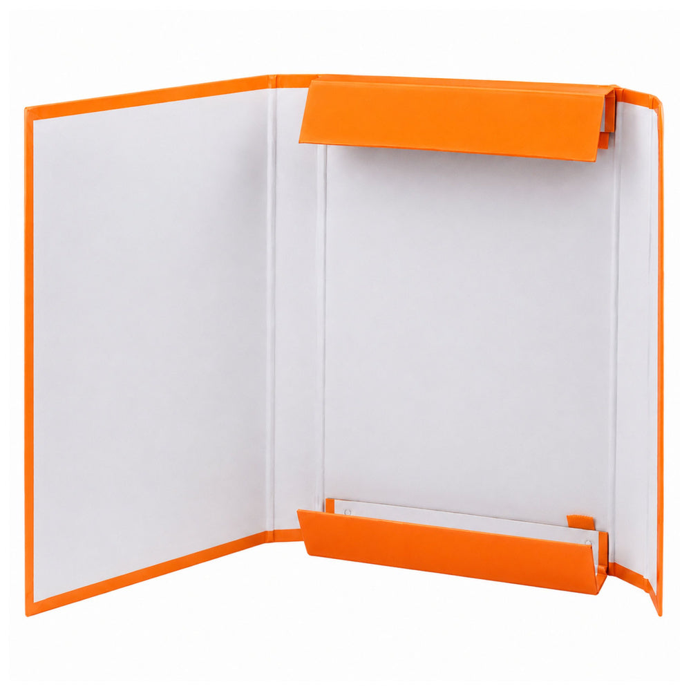 Folder for documents with elastic band, hard, office, orange, A4/4.5 cm