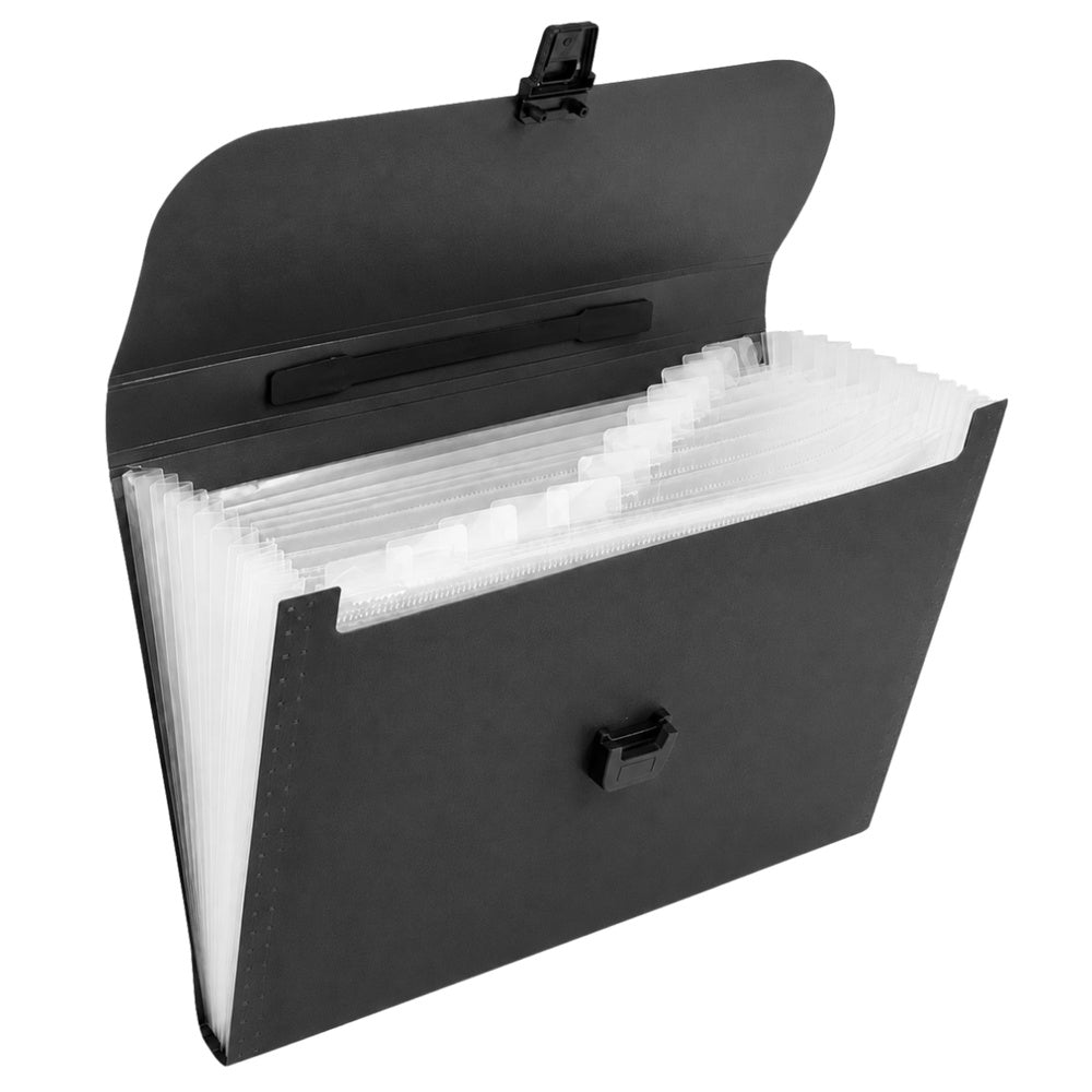 Folder Folder Document Organizer Holder 13 Compartments Black A4