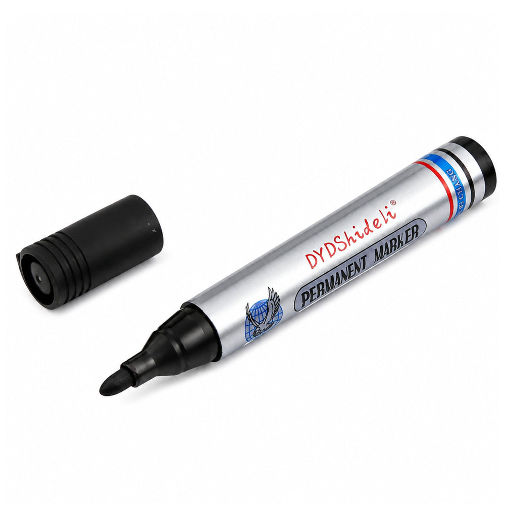 Marker Pen Waterproof Permanent Chisel Tip Black