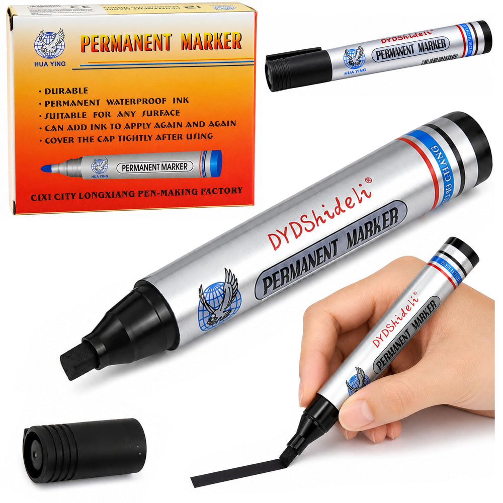 Marker Pen Waterproof Permanent Round Tip Black
