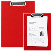 Clipboard with Metal Clip for Writing A4 Red
