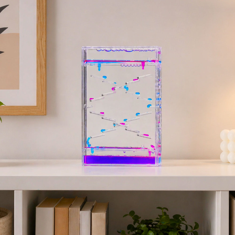 Liquid Hourglass Drops Decorative Timer Ornament Colorful Drops