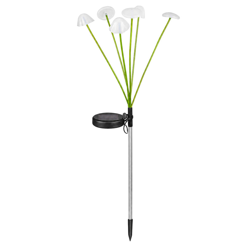 Solarna vrtna lampa s ukrasnim gljivama 70cm