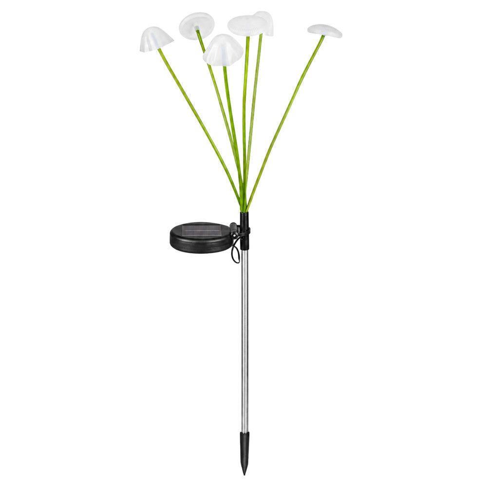 Solarna vrtna lampa s ukrasnim gljivama 70cm
