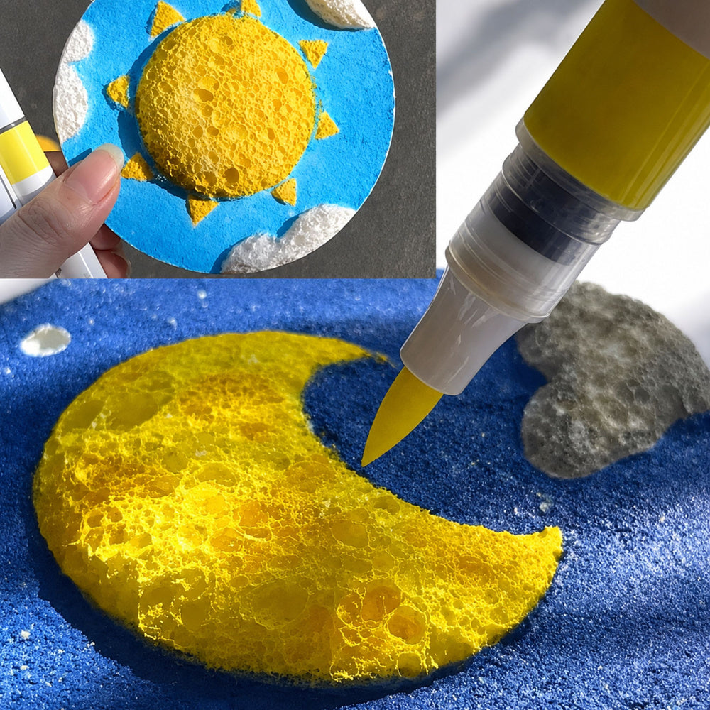 Magic 3D Painting Paper DIY Wood Pulp Discs 20 Pcs 6cm