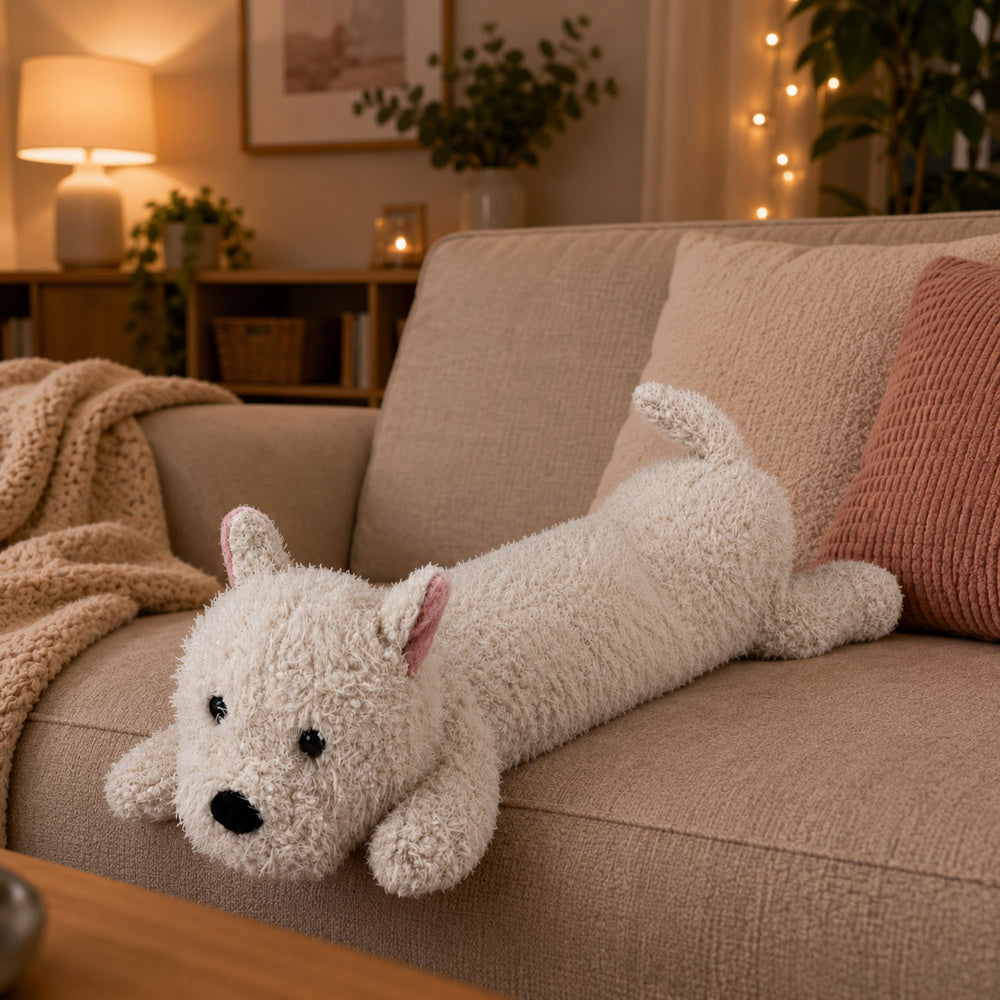 West Highland Plush Dog Cuddly Toy White 60 cm