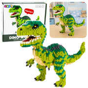 Kockice za slaganje dinosaura sa 1457 elemenata - zeleni