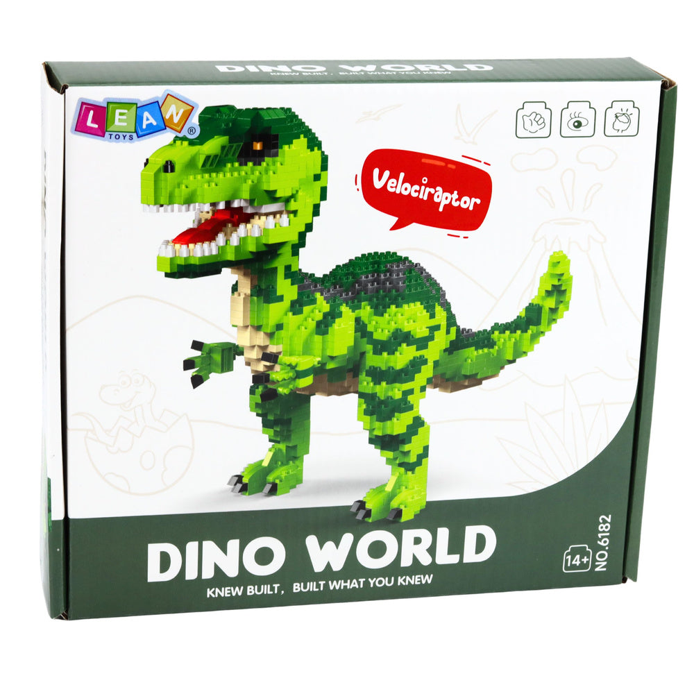 Kockice za slaganje dinosaura sa 1457 elemenata - zeleni
