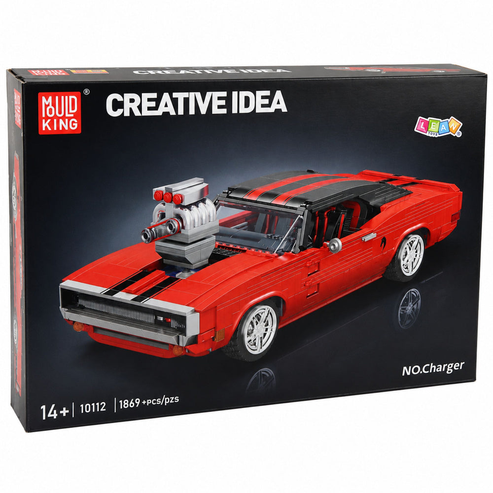 Kockice za slaganje sportskog retro automobila sa 1869 elemenata - crveni