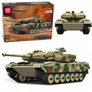 Kockice za slaganje tenka na daljinsko upravljanje Leopard Military - 1100 elemenata