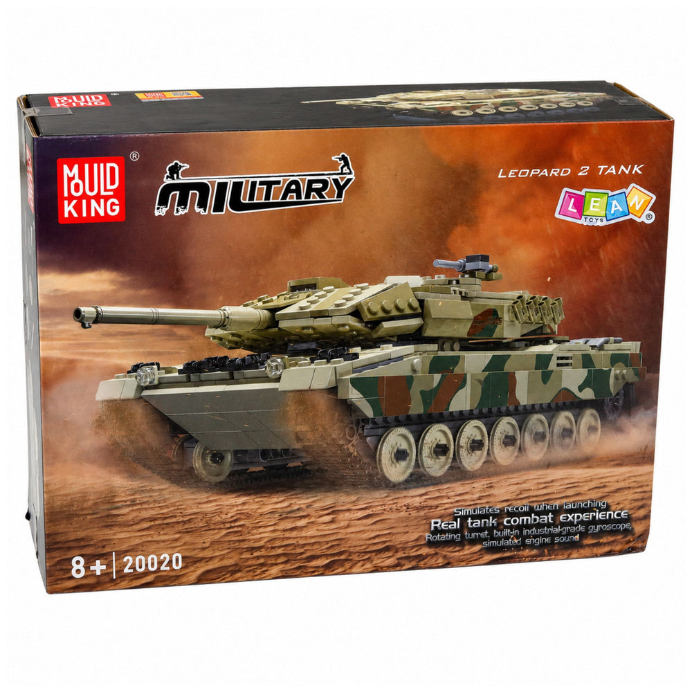 Kockice za slaganje tenka na daljinsko upravljanje Leopard Military - 1100 elemenata