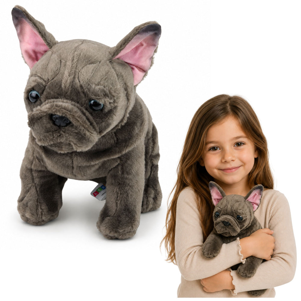Plišana igračka Bulldog 22 cm - smeđi