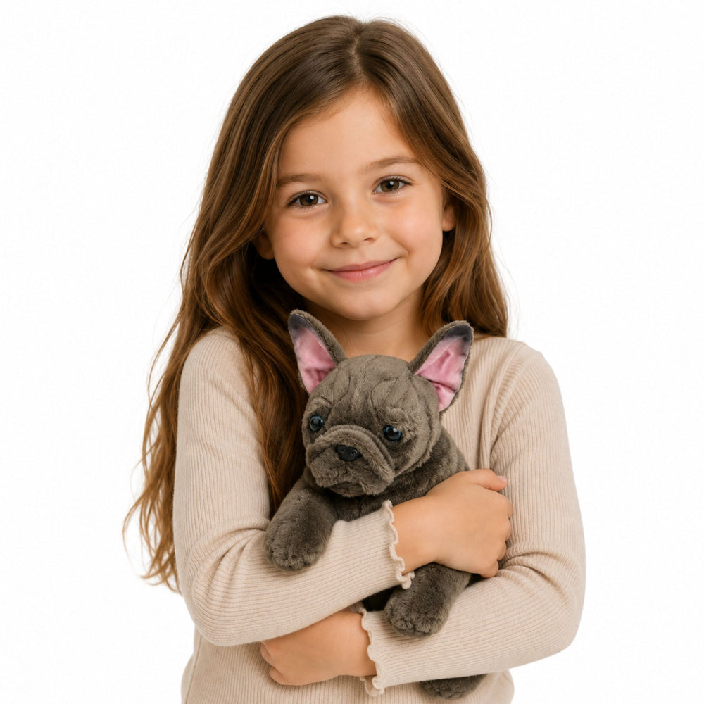 Plišana igračka Bulldog 22 cm - smeđi