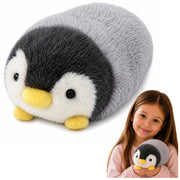 Plush Penguin Soft Plush Toy White and Gray 16 cm