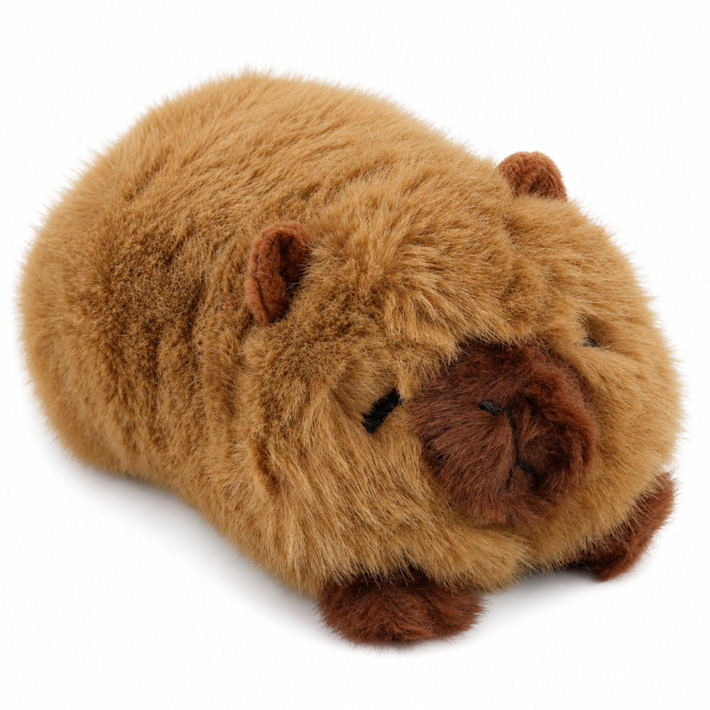 Plush Capybara Animal Mascot Cuddly Toy Brown 16 cm