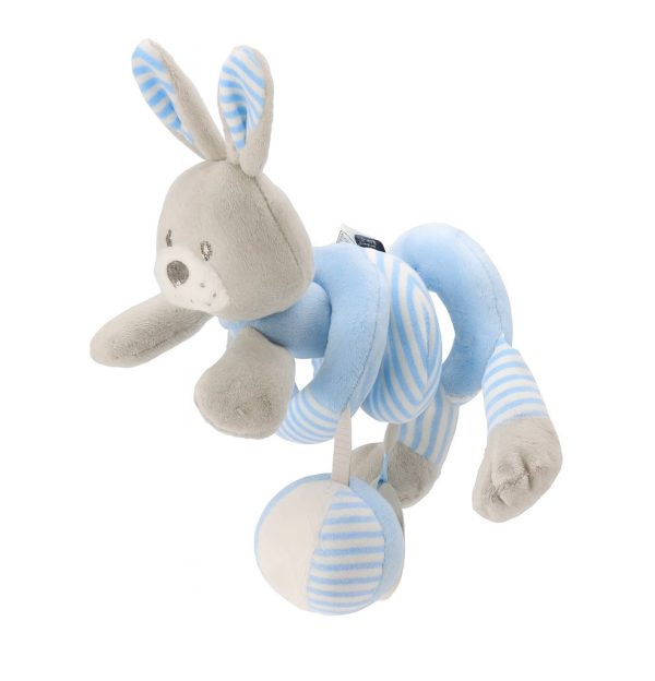 Plišana spirala zeko grey&blue