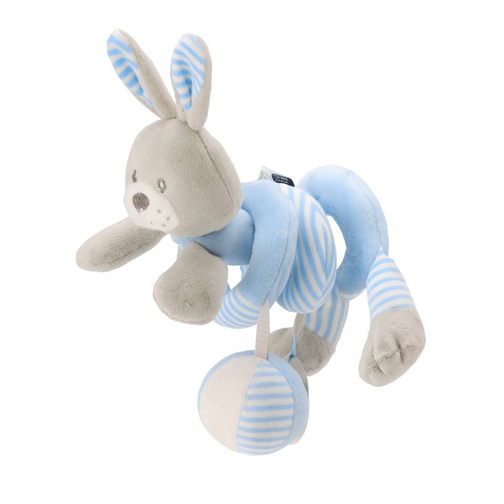 Plišana spirala zeko grey&blue