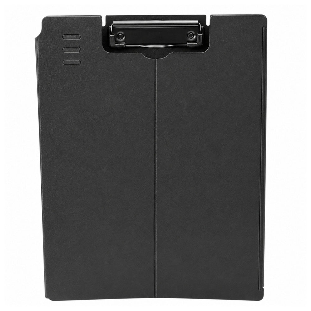 Clipboard Board With Cover Metal Clip A4 Plastic Office Black