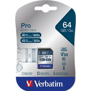 Verbatim Pro 64 GB SDXC UHS 10.razred