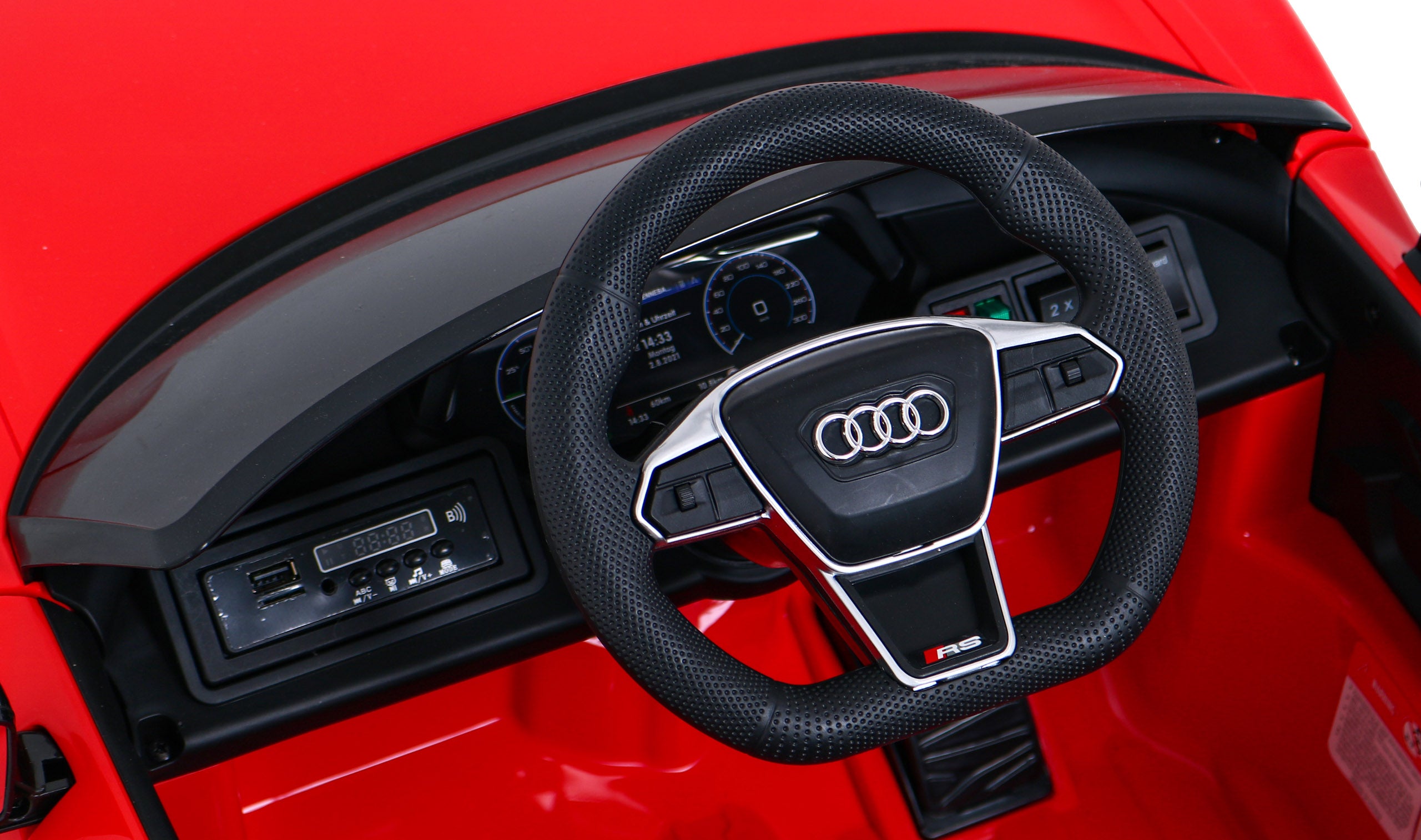Licencirani auto na akumulator Audi RS E-Tron GT - crveni