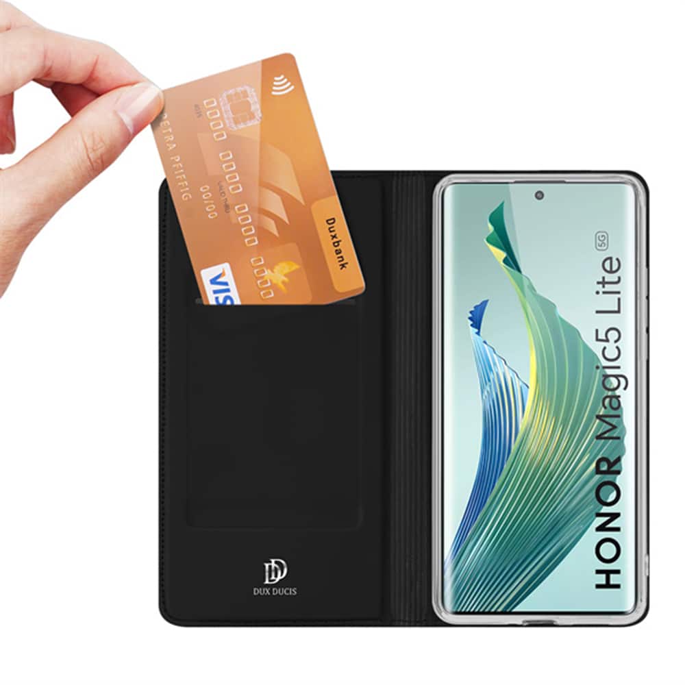 Dux Ducis Skin Pro preklopna torbica za Honor Magic5 Lite / Honor X9a – črna