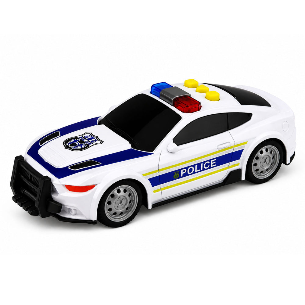 Police Set Helicopter Motorcycle Police Car Lights Sounds 1:32