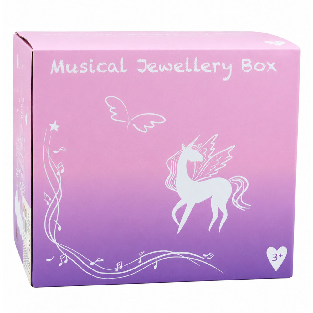 Jewelry Box with Music Box, Ballerina, Mirror, Drawers