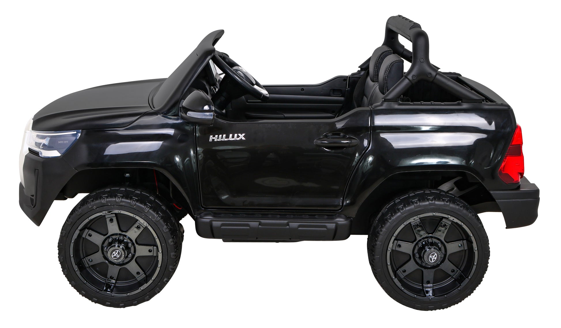 Licencirani auto na akumulator Toyota Hilux 4x4 - crni