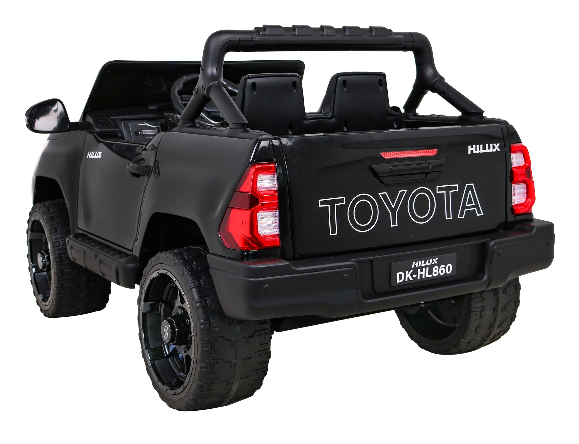 Licencirani auto na akumulator Toyota Hilux 4x4 - crni
