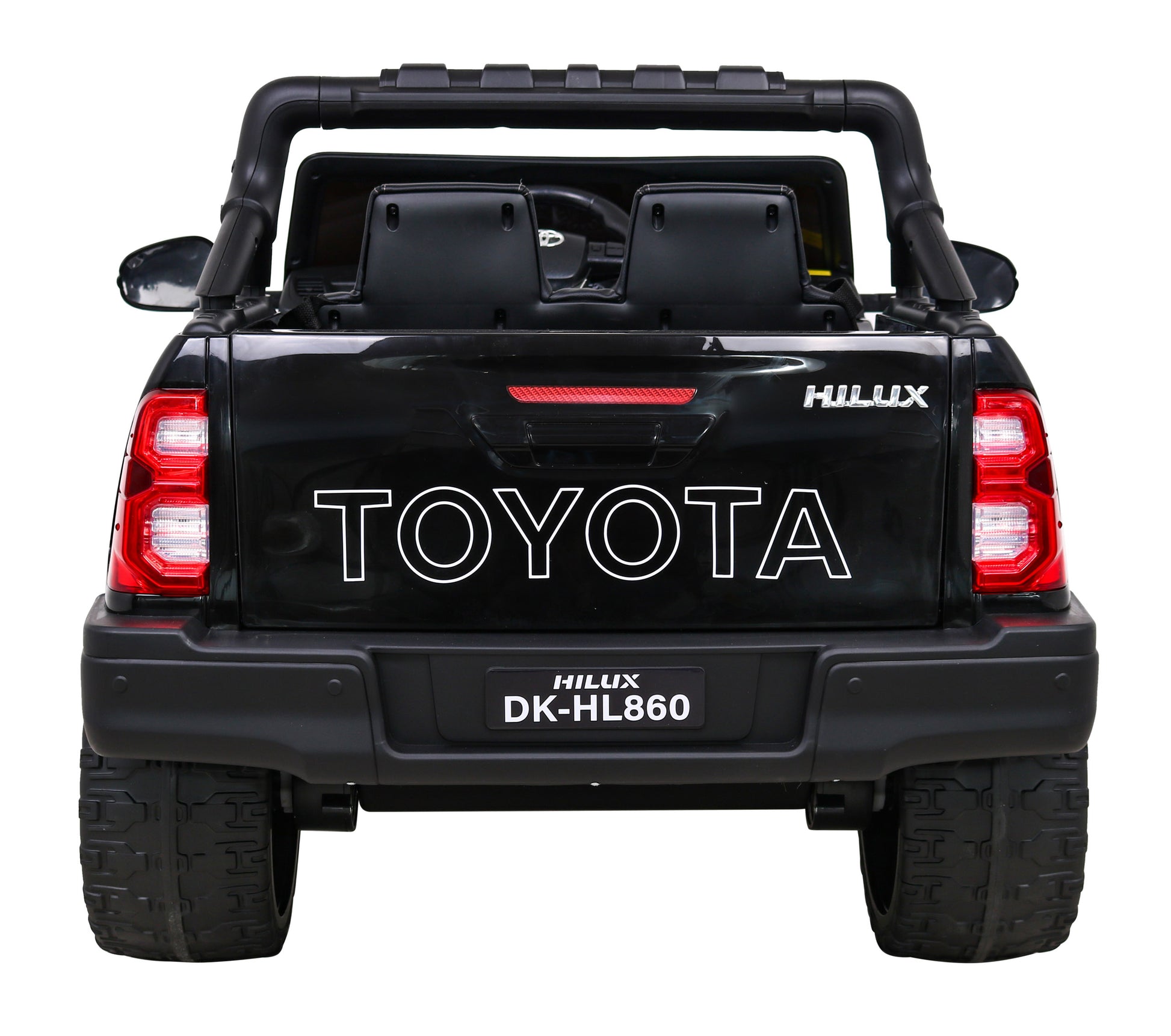 Licencirani auto na akumulator Toyota Hilux 4x4 - crni