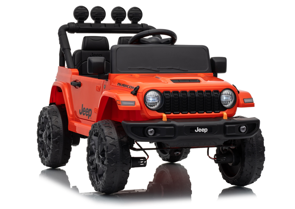 Jeep Rubicon DK-JWR558 24V Orange Battery-Powered Ride-On Vehicle