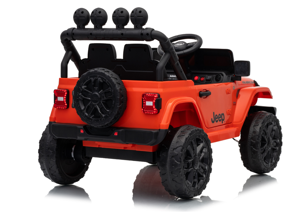 Jeep Rubicon DK-JWR558 24V Orange Battery-Powered Ride-On Vehicle