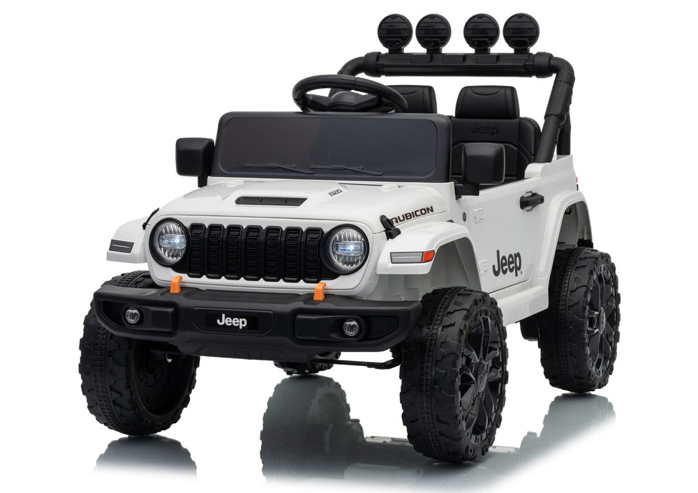 Jeep Rubicon DK-JWR558 24V White Battery-Powered Vehicle