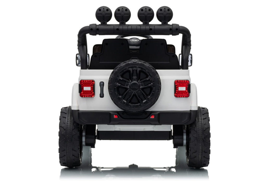 Jeep Rubicon DK-JWR558 24V White Battery-Powered Vehicle