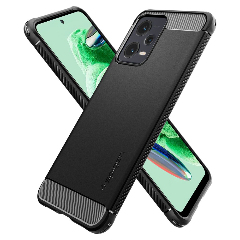 Spigen - Robust Armor za Xiaomi Redmi Note 12 5G / Poco X5 - črna